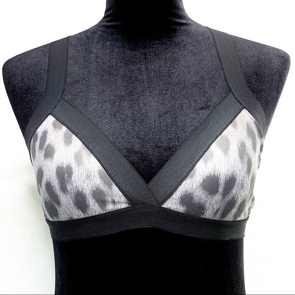 POP ACTIVE by Poprageous Jasmine Leopard Bralette Sports Bra size Small - Picture 3 of 9